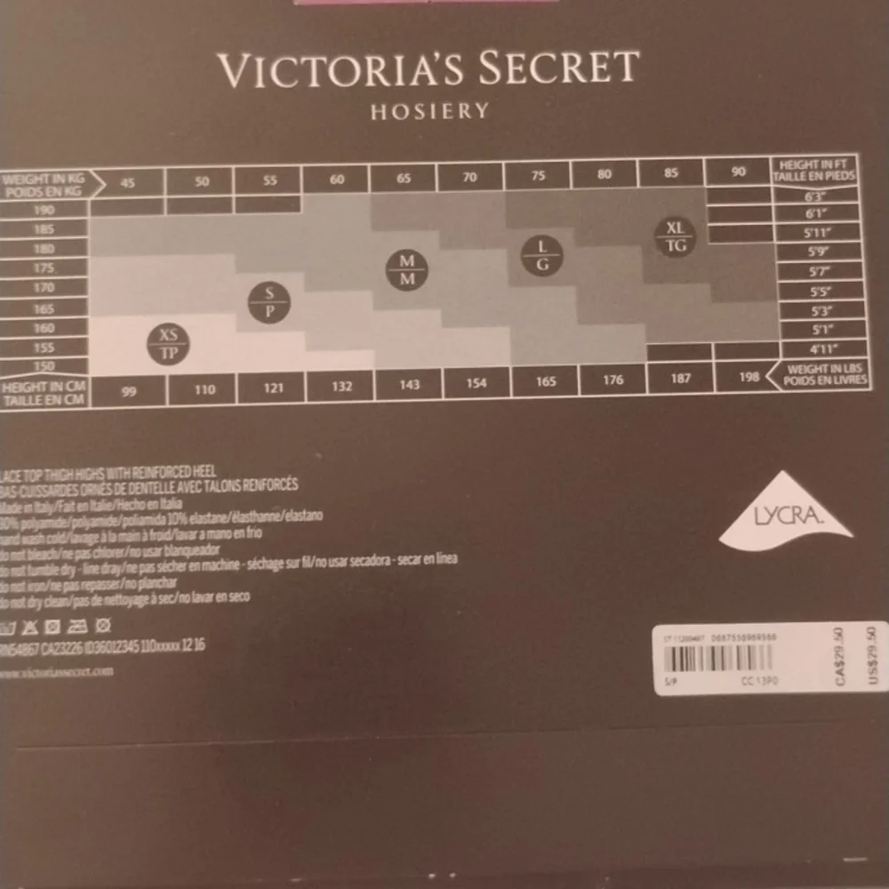 Victoria's Secret Pink Lace Thigh Highs